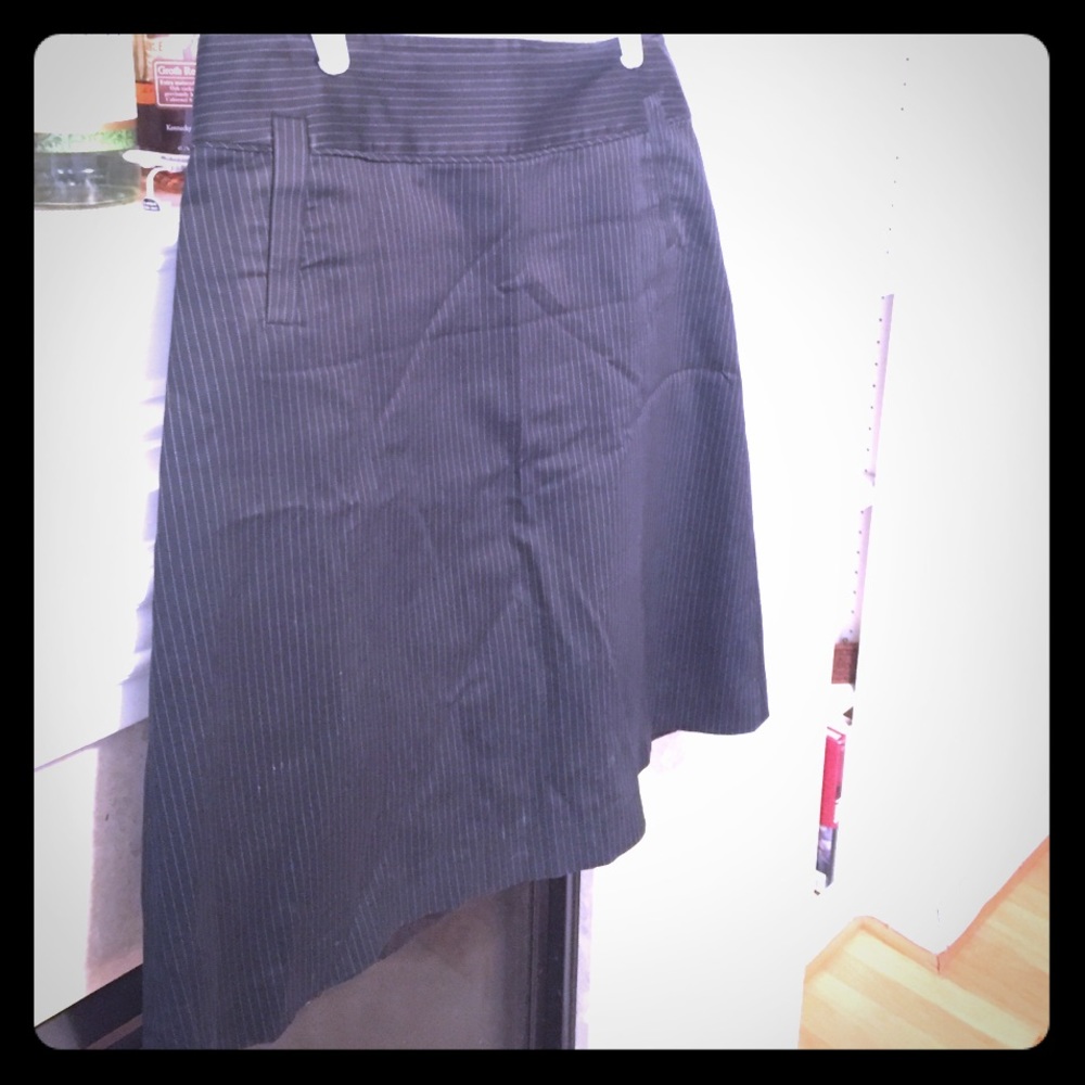 Ladies Aline pinstriped skirt