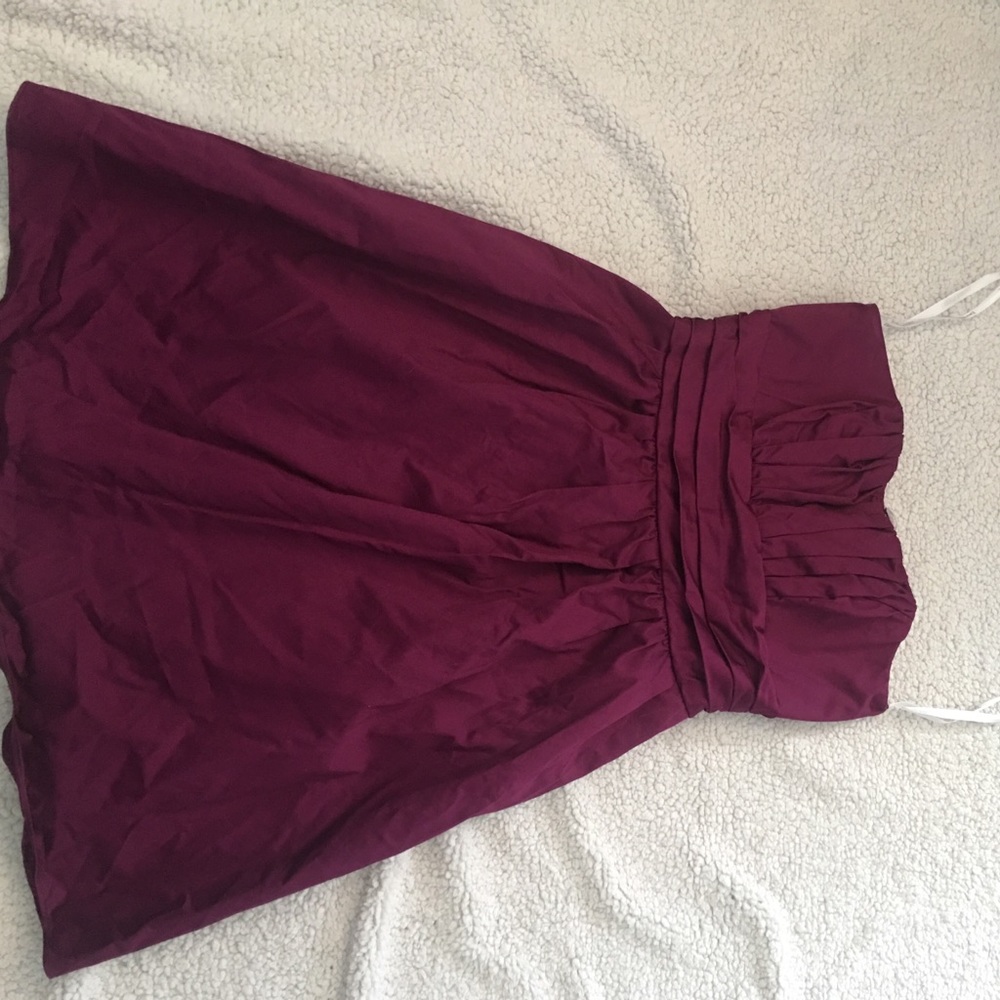 Davids Bridal sateen bridesmaid dress