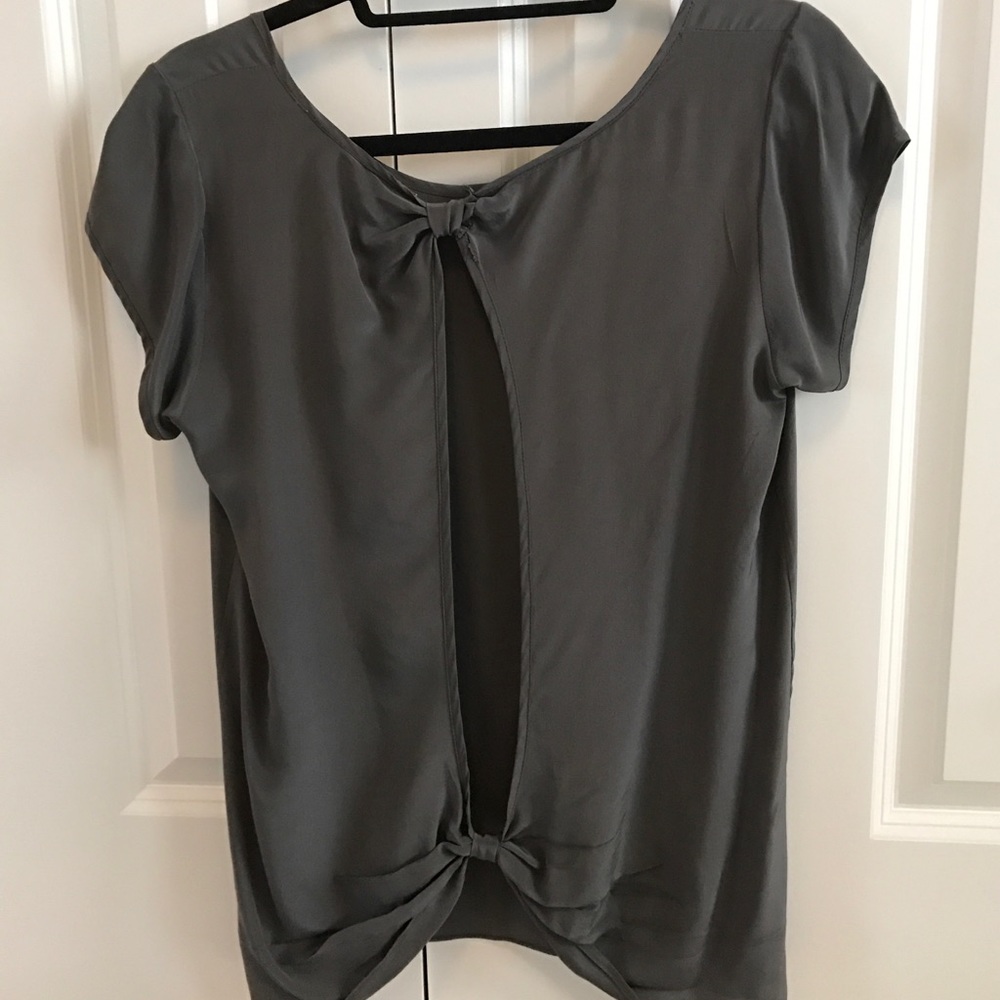 Rory Beca bow back silk top
