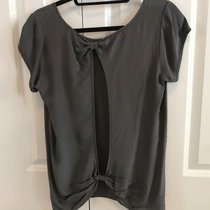 Rory Beca bow back silk top