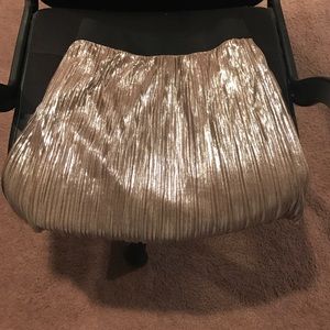 Forever 21 gold metallic skirt