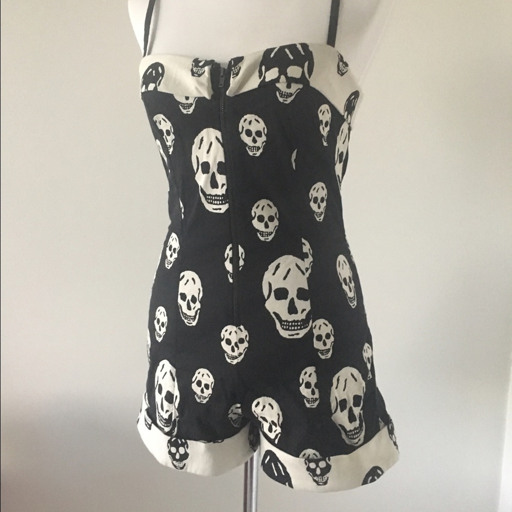 Betsey Johnson skull romper! Size small