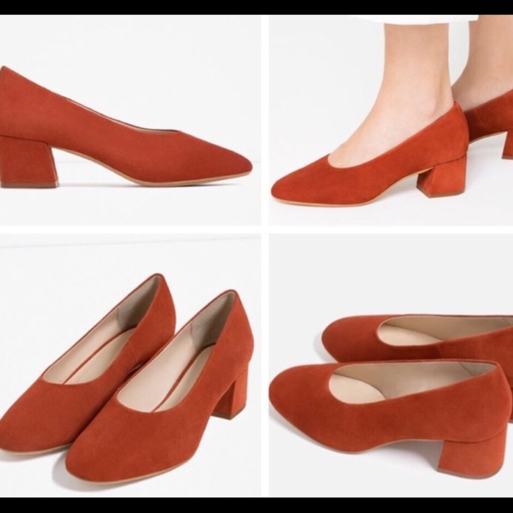 Zara block heel