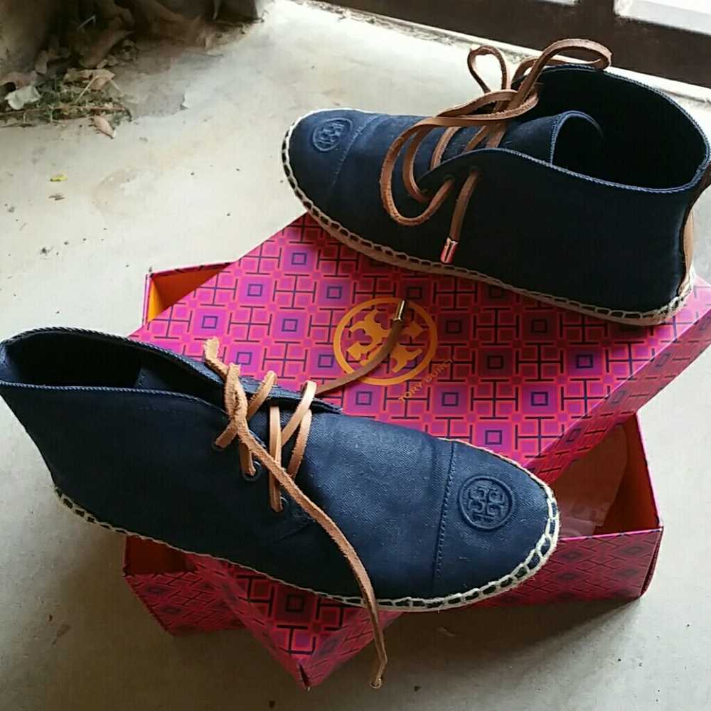 Tory Burch espadrille booties