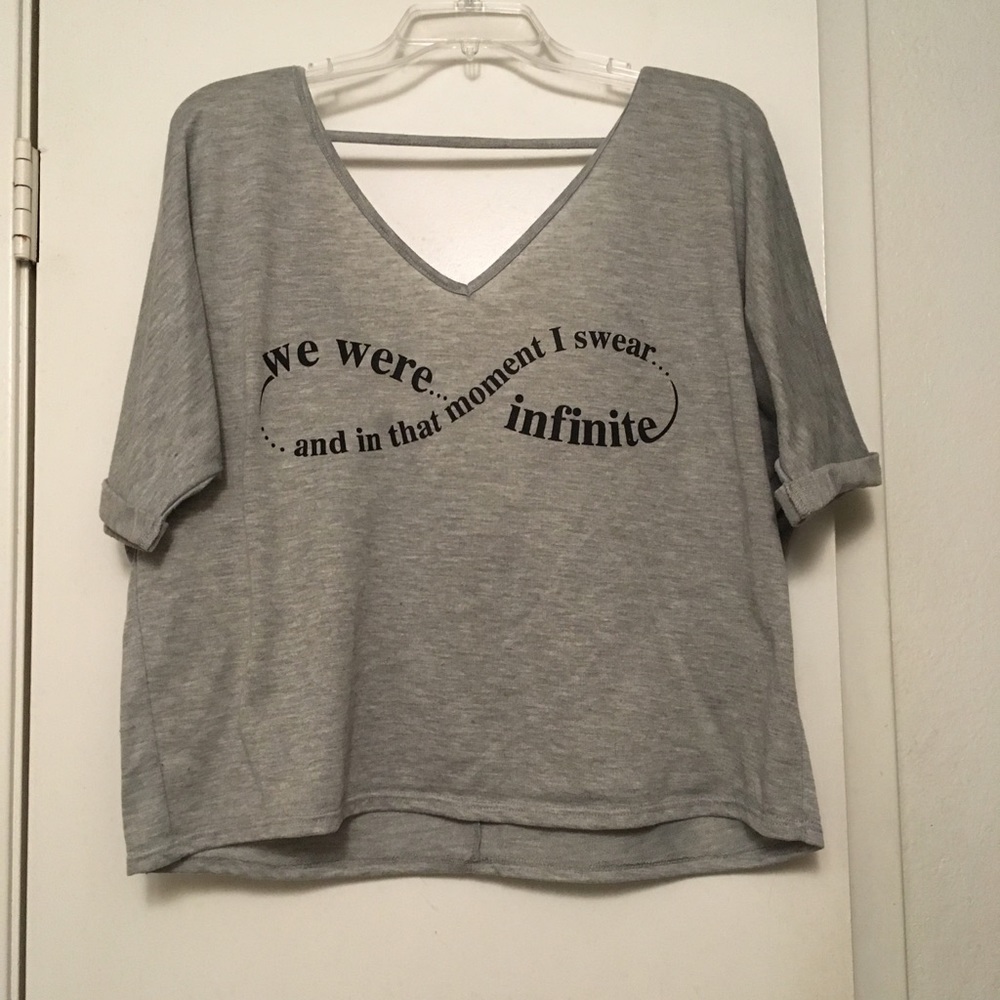 Open back graphic top