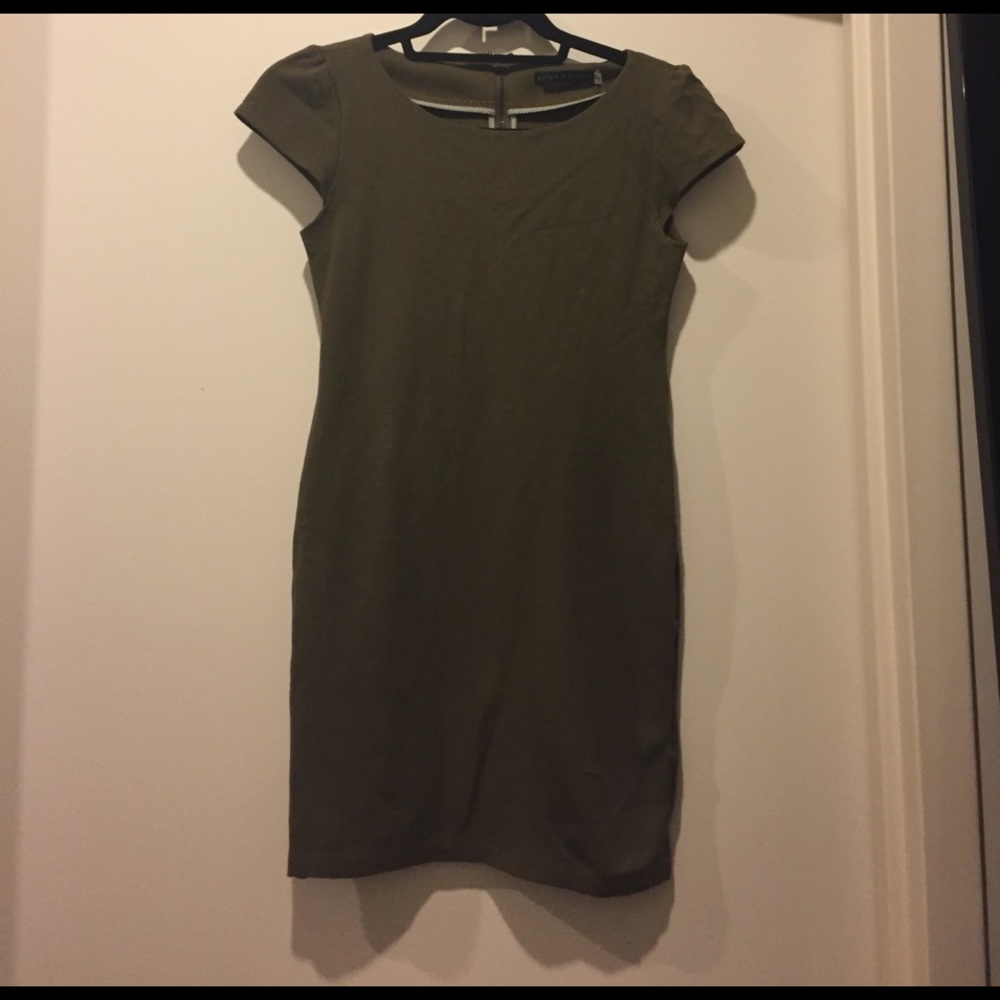 Alice and Olivia Olive Green mini dress Size 2