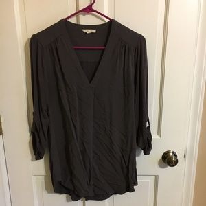 Grey v neck pleione multi media tunic shirt - MP