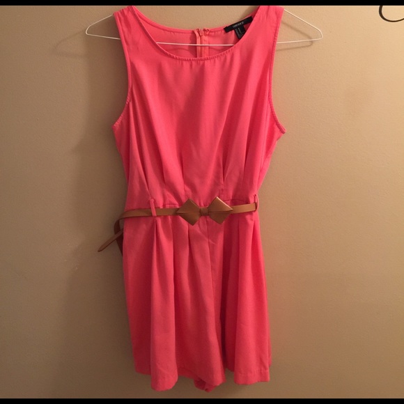 Forever 21 Dresses & Skirts - Forever 21 romper with bowtie belt