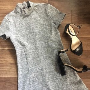 Zara Mock Neck Swing Dress