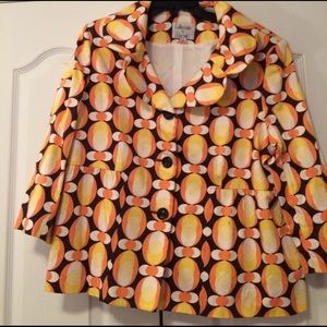 Multicolor blazer with 3/4 length sleeves Le Suit