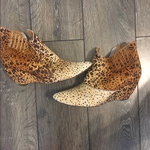 Matisse leopard booties