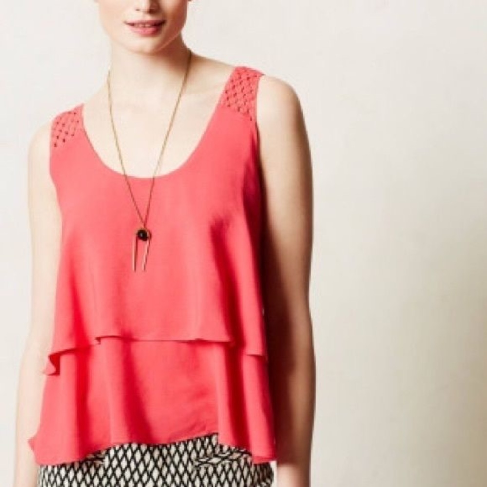 Anthropologie HD in Paris tiered midi tank sz 4