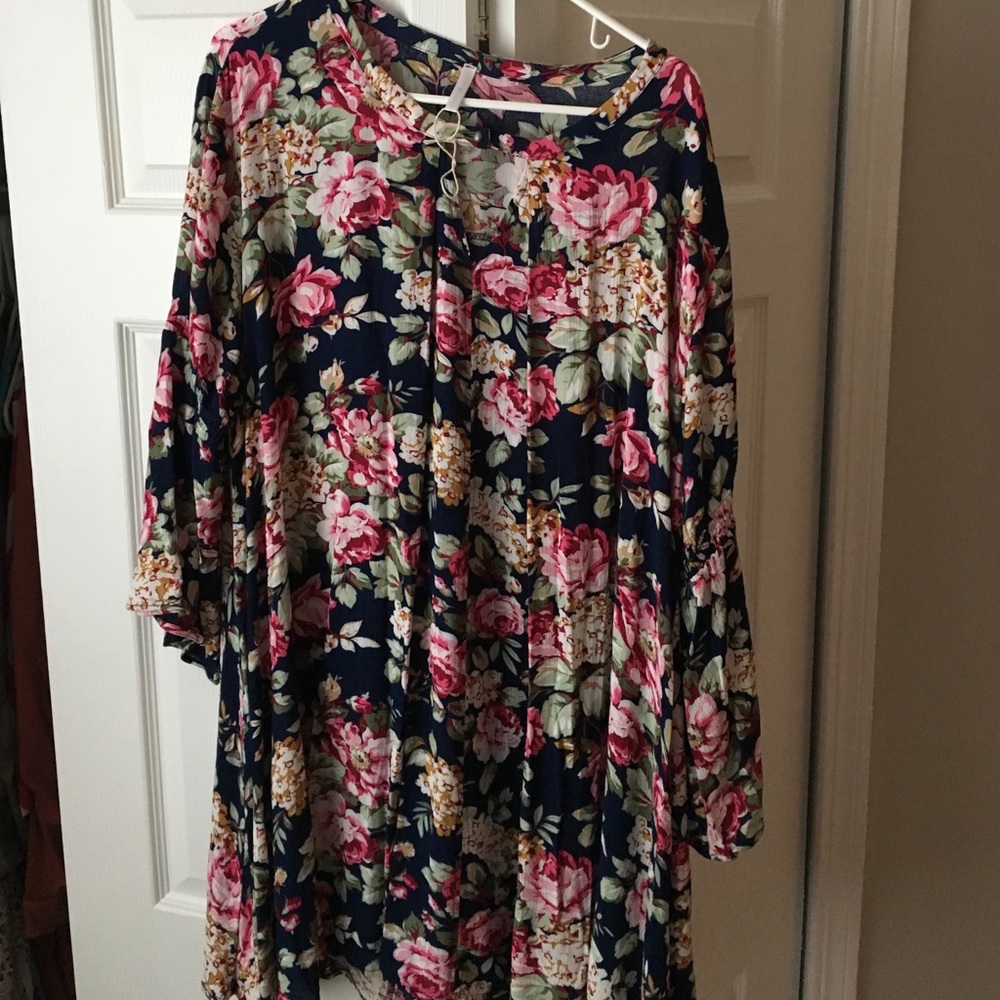 pinkBlush spring floral dress