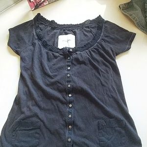 Abercrombie size Medium navy blue shirt