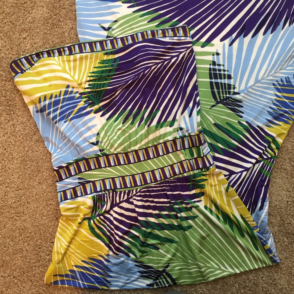 BCBGMaxazria Strapless Maxi Dress