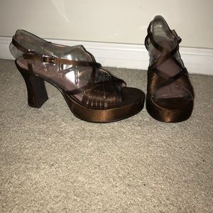 Mudd satin dress up heels