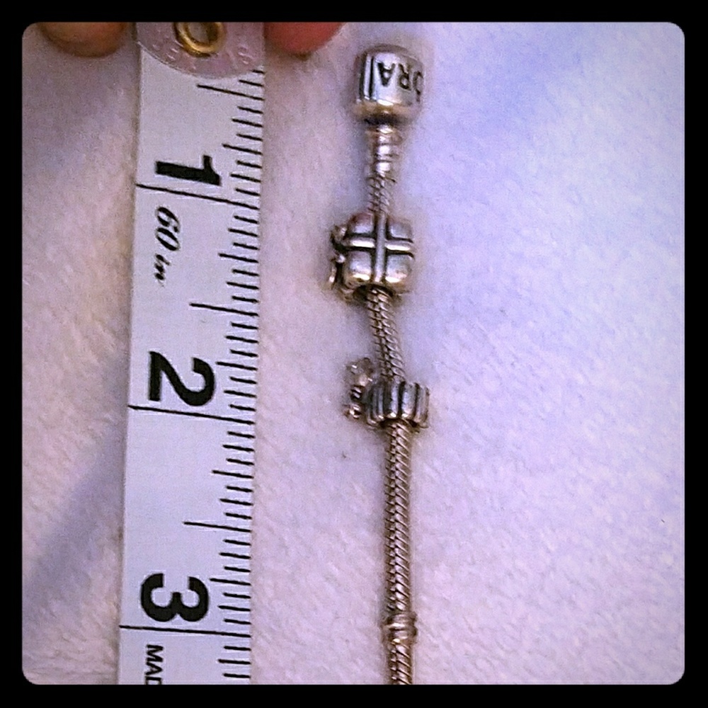 Pandora bracelet with 2 charms