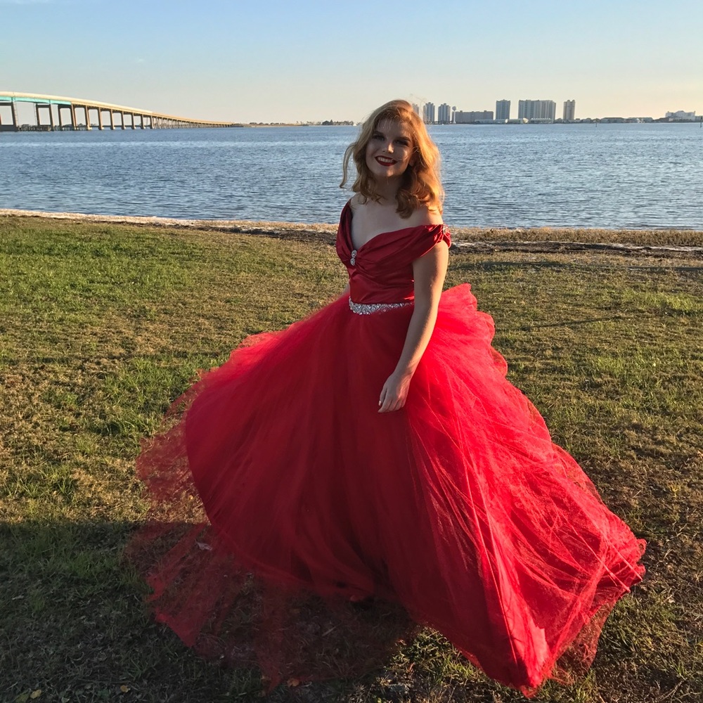 Red Ballgown