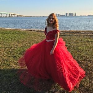 Red Ballgown