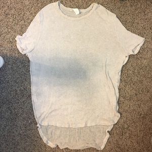 Thin cotton mesh tunic (tan)