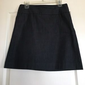 A-line denim skirt