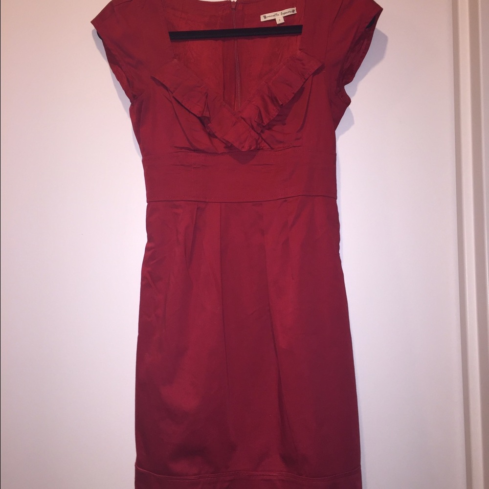Nanette Lepore red cotton dress. Size 0