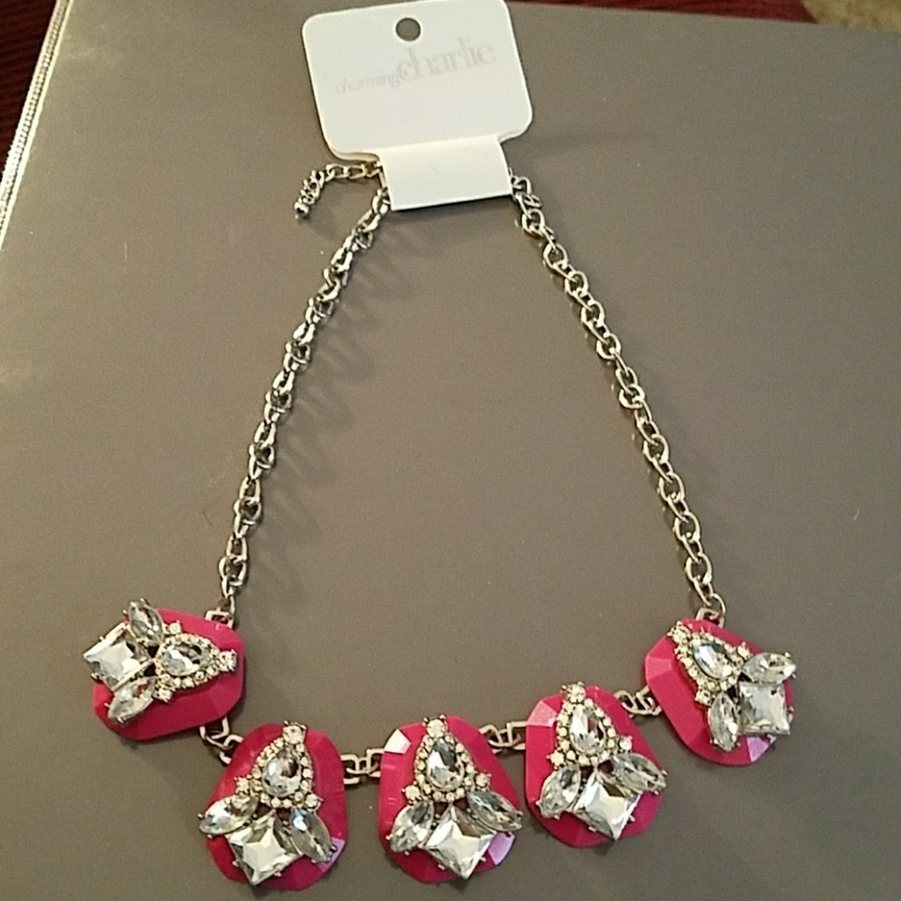 Pink  Statement Necklace