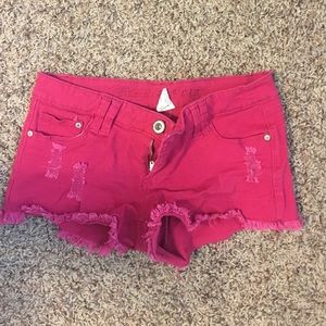 Cut off shorts (fushia)