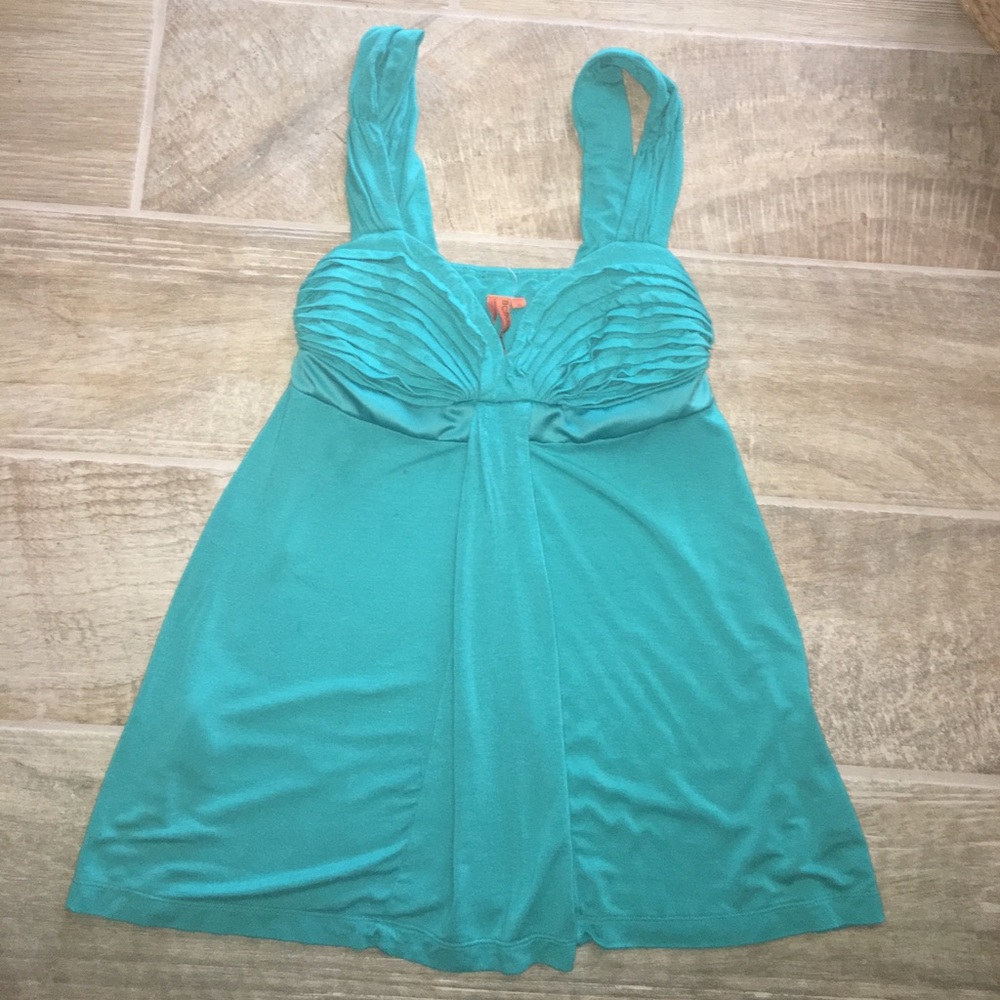 BCBG turquoise top