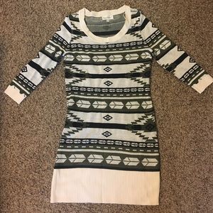 Tribal sweater dress