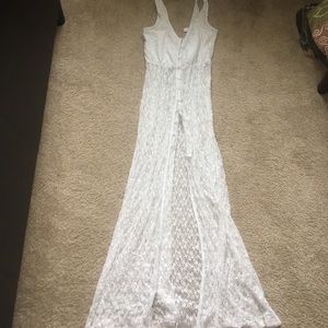 Sheer White Festival Top