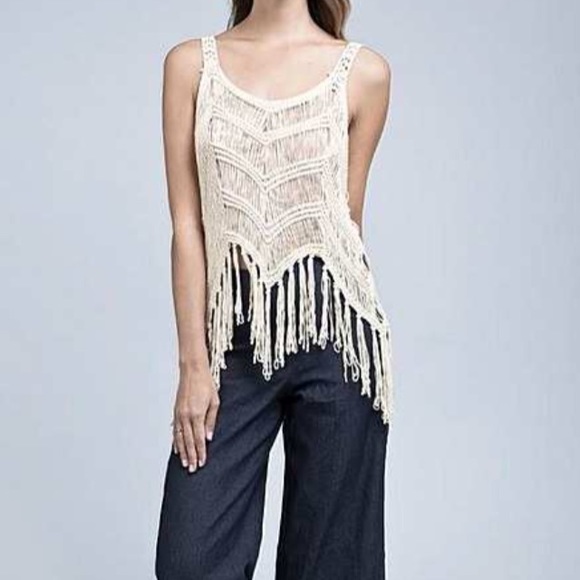 Fringe Top/Cover Up - Picture 1 of 2
