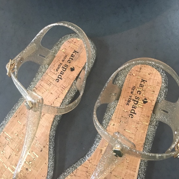 Kate Spade Gold Sparkle Sandal - Picture 2 of 5