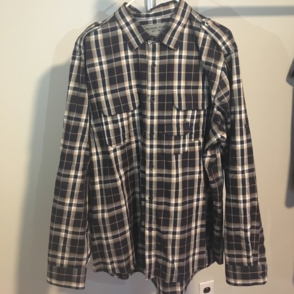 Mens Michael Kors Button Down Shirt