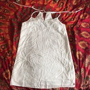 Volcom "Festivus" white sundress