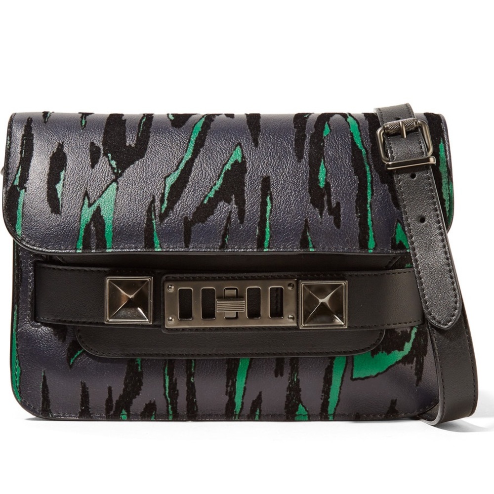Proenza schouler ps11 mini velvet-flocked bag