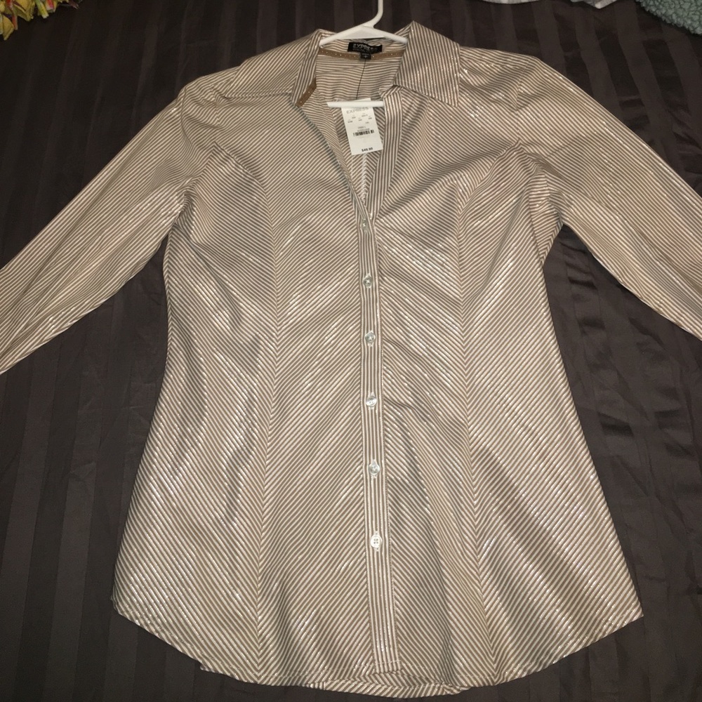 NWT Express button down shirt size small