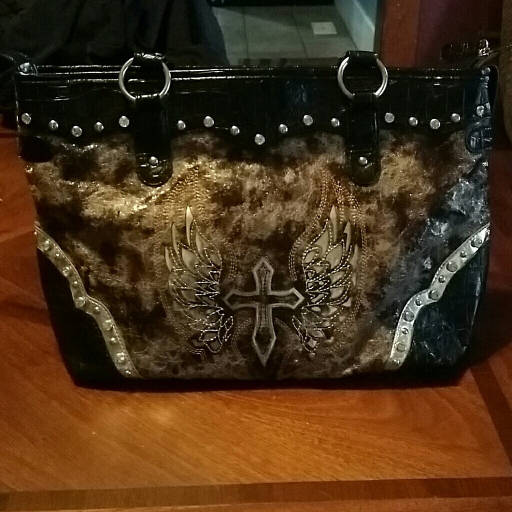 Free standing large purse