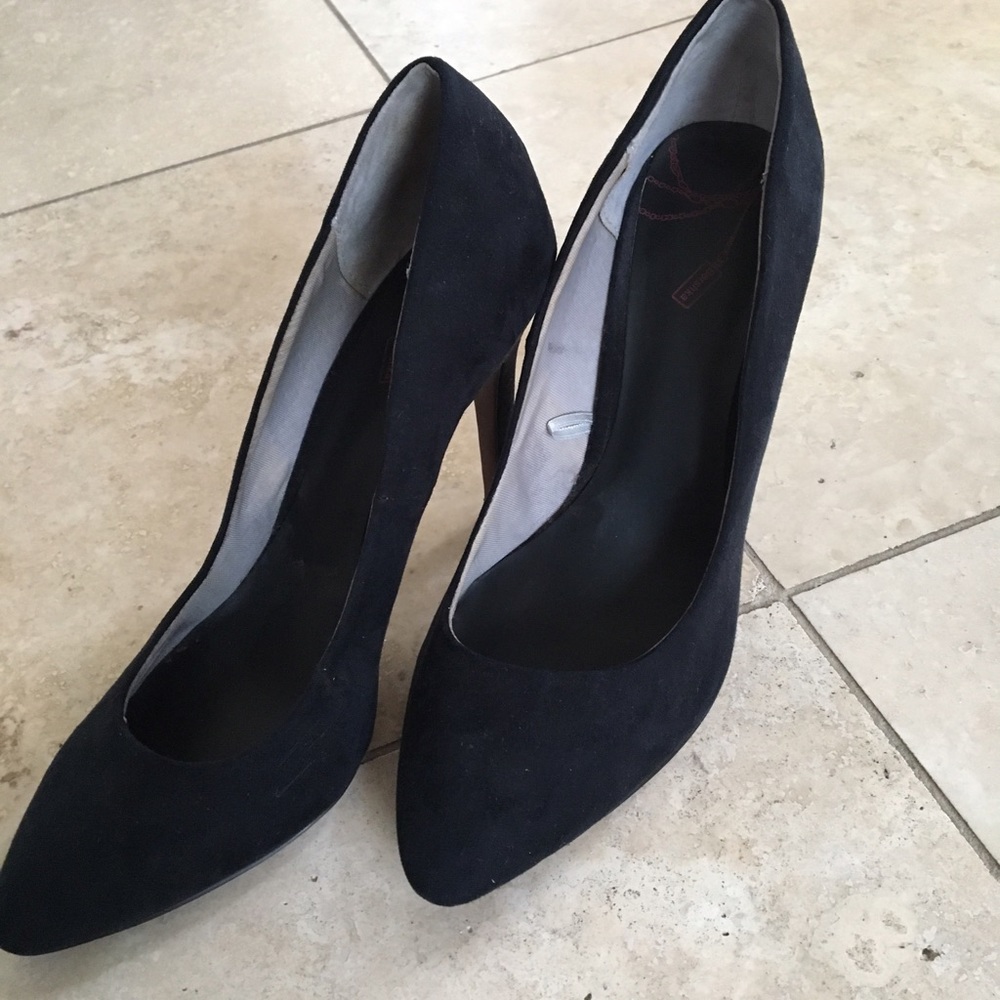 Betshka sued 39 (9) size black high heel shoes