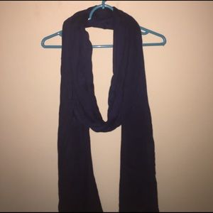 Long Navy Blue Scarf