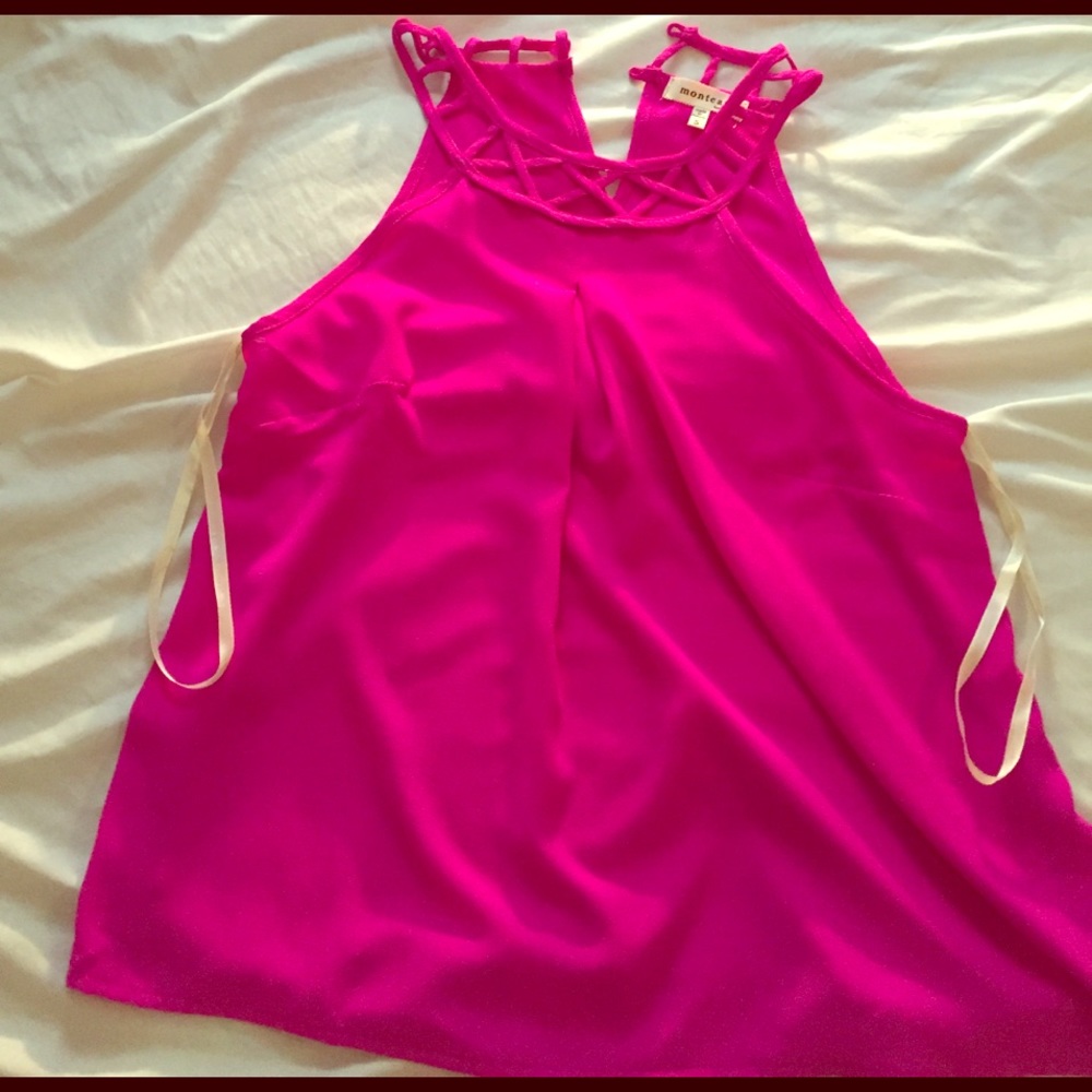 Hot pink small top