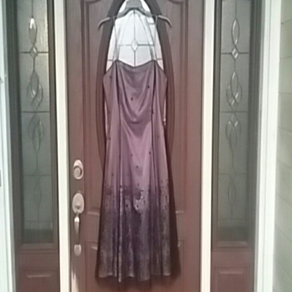 Dress purple and black