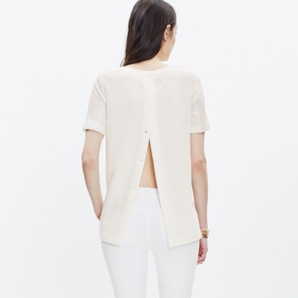 Madewell Button Back Top - Picture 3 of 5