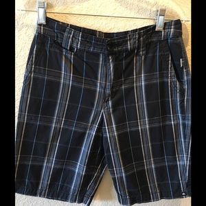 Quicksilver Plaid Shorts Size 27