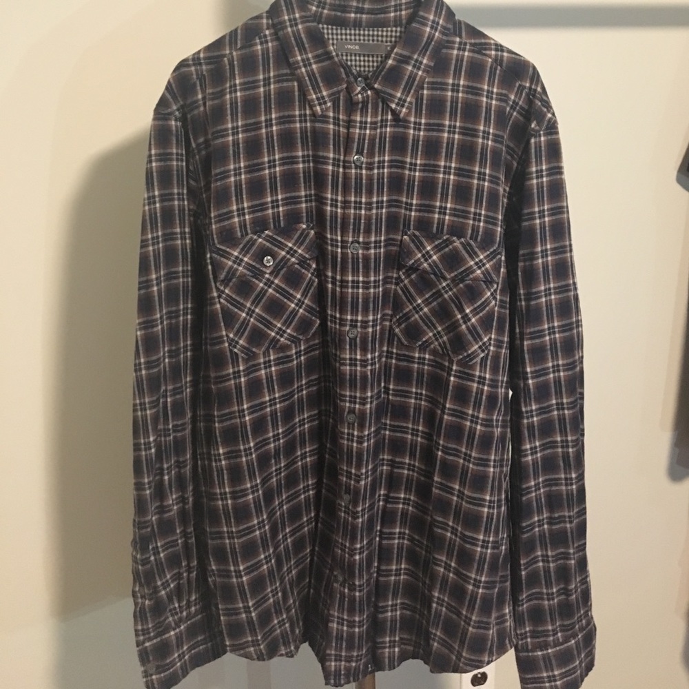 Vince Mens Button Down Shirt