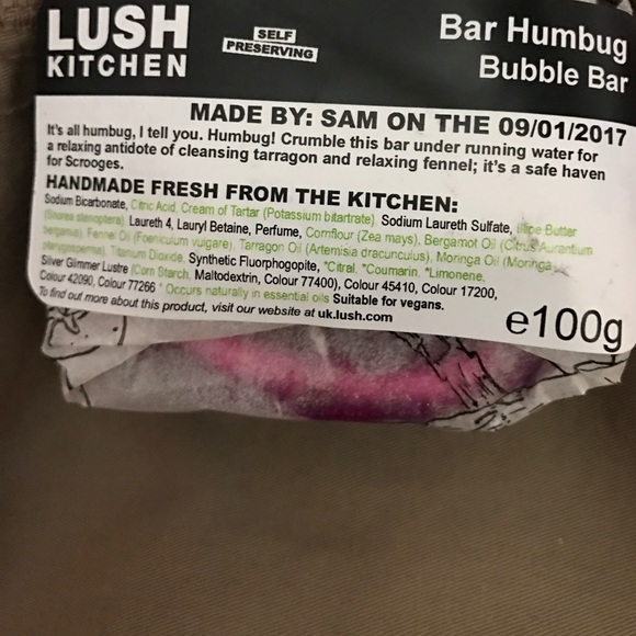 Lush Kitchen Bar Humbug Bubble Bar - Picture 5 of 5