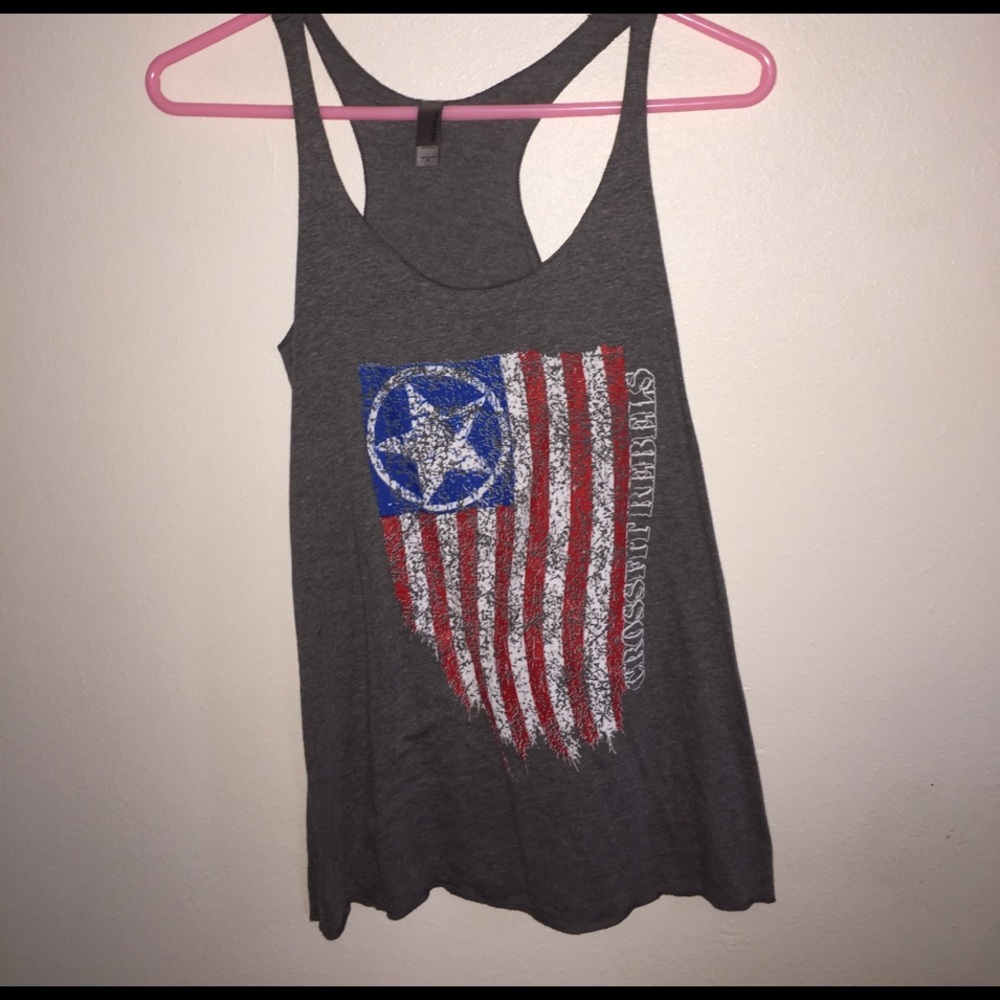 Flag workout tank top