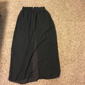 Sheer maxi skirt