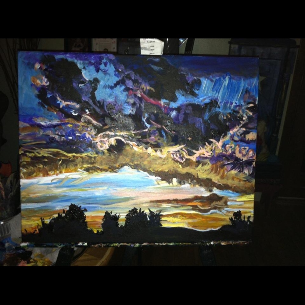 Original painting titled "African sky"