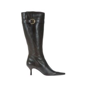 Bandolino Crochet Leather Buckle Boots